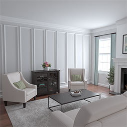 Ekena Millwork - PML02X01NO - Endurathane Nova Panel Moulding, 2 1/8"H x 5/8"P x 94 1/2"L, Factory Primed