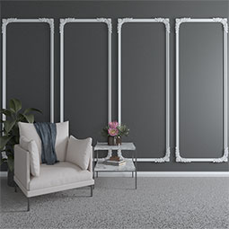 Ekena Millwork - PML10X10NO - Endurathane Nova Panel Moulding Corner, 10 1/2"W x 9 1/2"H x 1 1/8"P (matches moulding PML02X01NO ), Factory Primed