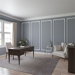 Ekena Millwork - PML10X10NO - Endurathane Nova Panel Moulding Corner, 10 1/2"W x 9 1/2"H x 1 1/8"P (matches moulding PML02X01NO ), Factory Primed