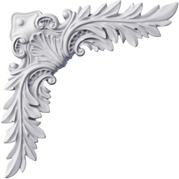 Ekena Millwork - PML10X10NO - Endurathane Nova Panel Moulding Corner, 10 1/2"W x 9 1/2"H x 1 1/8"P (matches moulding PML02X01NO ), Factory Primed
