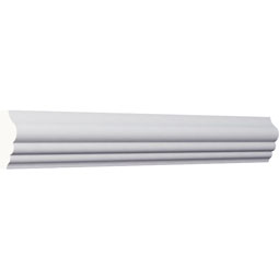 Ekena Millwork - PML03X01ZI - Endurathane Zion Panel Moulding, 1 3/8"H x 5/8"P x 94 1/2"L, Factory Primed