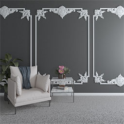 Ekena Millwork - PML03X01ZI - Endurathane Zion Panel Moulding, 1 3/8"H x 5/8"P x 94 1/2"L, Factory Primed
