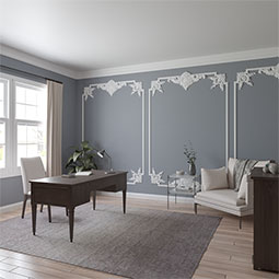 Ekena Millwork - PML03X01ZI - Endurathane Zion Panel Moulding, 1 3/8"H x 5/8"P x 94 1/2"L, Factory Primed