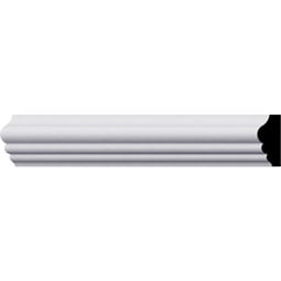 Ekena Millwork - PML03X01ZI - Endurathane Zion Panel Moulding, 1 3/8"H x 5/8"P x 94 1/2"L, Factory Primed