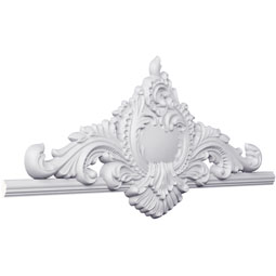 Ekena Millwork - PML35X15ZI - Endurathane Zion Panel Moulding Corner, 35 5/8"W x 15"H x 1 3/8"P, Factory Primed (Matches Moulding PML03X01ZI)