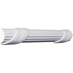 Ekena Millwork - PML01X01ZI - Endurathane Zion Panel Moulding, 1"H x 3/8"P x 96"L, Factory Primed