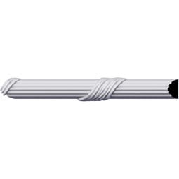 Ekena Millwork - PML01X01ZI - Endurathane Zion Panel Moulding, 1"H x 3/8"P x 96"L, Factory Primed