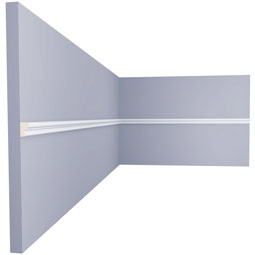 Ekena Millwork - PML01X01RO - Endurathane Rowan Panel Moulding, 1"H x 5/8"P x 96"L, Factory Primed