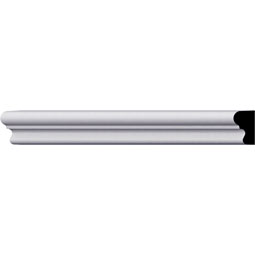 Ekena Millwork - PML01X01RO - Endurathane Rowan Panel Moulding, 1"H x 5/8"P x 96"L, Factory Primed