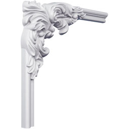 Ekena Millwork - PML10X10RO - Endurathane Rowan Panel Moulding Corner, 10 5/8"W x 9 5/8"H x 1 1/4"P (matches moulding PML01X01RO), Factory Primed