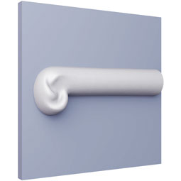 Ekena Millwork - PML04X03MA-L - Endurathane Maeve Panel Moulding Corner, 4 1/2"W x 2 1/2"H x 3/4"P, Left (matches moulding PML01X01MA), Factory Primed