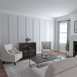 Ekena Millwork - PML01X00LU - Endurathane Luca Panel Moulding, 3/4"H x 1/2"P x 96"L, Factory Primed