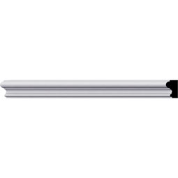 Ekena Millwork - PML01X00LU - Endurathane Luca Panel Moulding, 3/4"H x 1/2"P x 96"L, Factory Primed