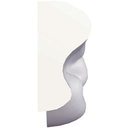 Ekena Millwork - PML04X01LU-L - Endurathane Luca Panel Moulding Corner, 4 1/2"W x 1 1/8"H x 1/2"P, Left (matches moulding PML01X00LU), Factory Primed