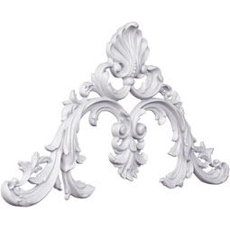 Ekena Millwork - ONL24X24X02GR - Endurathane Griffin Onlay, 24 5/8"W x 23 5/8"H x 1 1/2"P, Factory Primed