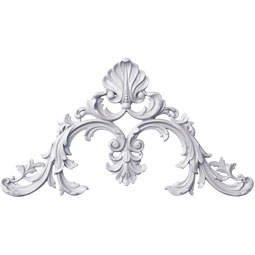 Ekena Millwork - ONL24X24X02GR - Endurathane Griffin Onlay, 24 5/8"W x 23 5/8"H x 1 1/2"P, Factory Primed