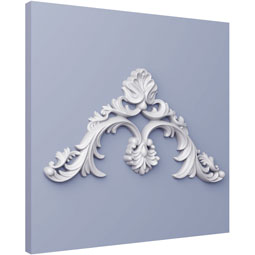 Ekena Millwork - ONL14X14X01MA - Endurathane Matilda Onlay, 14 5/8"W x 13 5/8"H x 1 1/8"P, Factory Primed