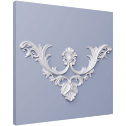 Ekena Millwork - ONL24X24X01MA - Endurathane Matilda Onlay, 24 1/2"W x 23 1/2"H x 1 1/8"P, Factory Primed