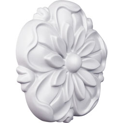Ekena Millwork - ONL06X06X01JE - Endurathane Jerico Onlay, 6 7/8"W x 5 7/8"H x 1"P, Factory Primed