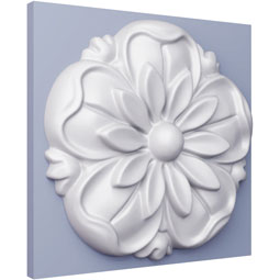 Ekena Millwork - ONL06X06X01JE - Endurathane Jerico Onlay, 6 7/8"W x 5 7/8"H x 1"P, Factory Primed