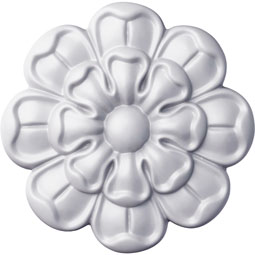 Ekena Millwork - ONL05X05X01DA - Endurathane Daisy Onlay, 5"W x 5"H x 5/8"P, Factory Primed