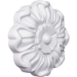 Ekena Millwork - ONL04X04X01PO - Endurathane Poppy Onlay, 4 7/8"W x 3 7/8"H x 3/4"P, Factory Primed