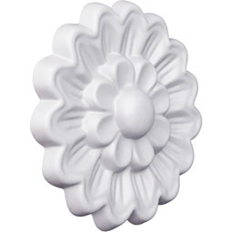 Ekena Millwork - ONL03X03X01RO - Endurathane Rosy Onlay, 3 3/4"W x 2 3/4"H x 3/8"P, Factory Primed