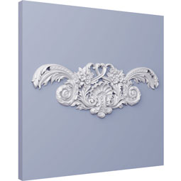 Ekena Millwork - ONL42X16X02WE - Endurathane Weylon Onlay, 42 3/4"W x 15 3/4"H x 1 5/8"P, Factory Primed