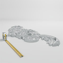 Ekena Millwork - ONL42X16X02WE - Endurathane Weylon Onlay, 42 3/4"W x 15 3/4"H x 1 5/8"P, Factory Primed