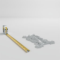 Ekena Millwork - ONL09X06X01AK - Endurathane Akasha Onlay, 9 7/8"W x 5 7/8"H x 1"P, Factory Primed