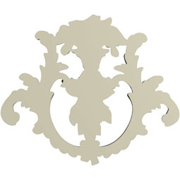 Ekena Millwork - ONL08X07X01LY - Endurathane Lyric Onlay, 8"W x 6 3/4"H x 5/8"P, Factory Primed
