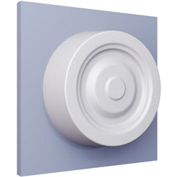 Ekena Millwork - ONL03X03X01NA - Endurathane Nala Onlay, 3 3/4"W x 2 3/4"H x 7/8"P, Factory Primed