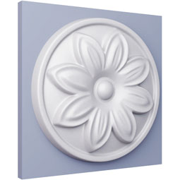 Ekena Millwork - ONL05X05X01SH - Endurathane Shay Onlay, 5"W x 5"H x 3/4"P, Factory Primed