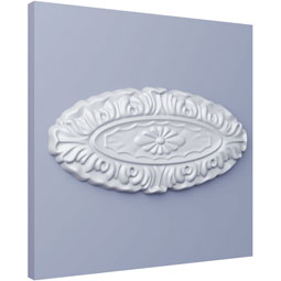 Ekena Millwork - ONL07X03X01RI - Endurathane Ringo Onlay, 7"W x 3 3/8"H x 1/2"P, Factory Primed