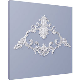 Ekena Millwork - ONL24X24X01ST - Endurathane Sterling Onlay, 24 5/8"W x 23 5/8"H x 1"P, Factory Primed