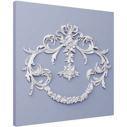 Ekena Millwork - ONL21X16X01BR - Endurathane Brooke Onlay, 21"W x 16"H x 1"P, Factory Primed