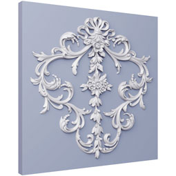 Ekena Millwork - ONL21X21X01BR - Endurathane Bronte Onlay, 21 1/2"W x 20 1/2"H x 1"P, Factory Primed