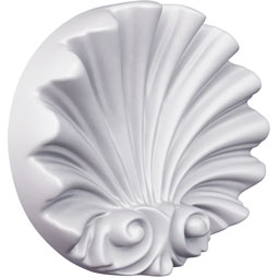 Ekena Millwork - ONL04X03X01PE - Endurathane Peyton Onlay, 4 1/2"W x 3"H x 3/4"P, Factory Primed