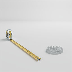 Ekena Millwork - ONL04X03X01PE - Endurathane Peyton Onlay, 4 1/2"W x 3"H x 3/4"P, Factory Primed