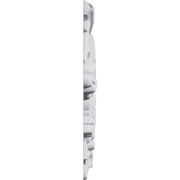 Ekena Millwork - PML15X08FI-R - Endurathane Finn Panel Moulding Corner, 14 5/8"W x 8 1/8"H x 5/8"P, Right (matches moulding PML01X01FI), Factory Primed