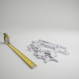 Ekena Millwork - PML15X08FI-R - Endurathane Finn Panel Moulding Corner, 14 5/8"W x 8 1/8"H x 5/8"P, Right (matches moulding PML01X01FI), Factory Primed