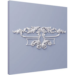 Ekena Millwork - ONL30X11X01AU - Endurathane Augustine Onlay, 30 1/2"W x 11"H x 1 3/8"P, Factory Primed