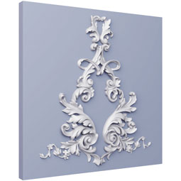 Ekena Millwork - ONL18X21X01SH - Endurathane Shirley Onlay, 19 1/8"W x 20 7/8"H x 1"P, Factory Primed