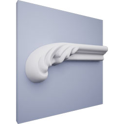 Ekena Millwork - PML05X02RO-L - Endurathane Rowan Panel Moulding Corner, 5 1/8"W x 2 1/8"H x 7/8"P, Left (matches moulding PML01X01RO), Factory Primed