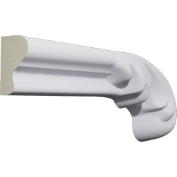 Ekena Millwork - PML05X02RO-R - Endurathane Rowan Panel Moulding Corner, 5 1/8"W x 2 1/8"H x 3/4"P, Right (matches moulding PML01X01RO), Factory Primed