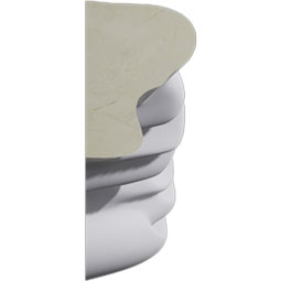 Ekena Millwork - PML05X02RO-R - Endurathane Rowan Panel Moulding Corner, 5 1/8"W x 2 1/8"H x 3/4"P, Right (matches moulding PML01X01RO), Factory Primed