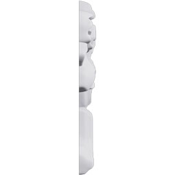 Ekena Millwork - PML09X06FI-L - Endurathane Finn Panel Moulding Corner, 9 3/8"W x 6 1/4"H x 5/8"P, Left (matches moulding PML01X01FI), Factory Primed