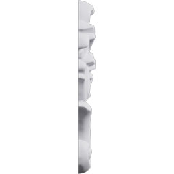 Ekena Millwork - PML09X06FI-R - Endurathane Finn Panel Moulding Corner, 9 3/8"W x 6 1/4"H x 5/8"P, Right (matches moulding PML01X01FI), Factory Primed