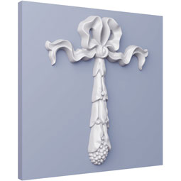 Ekena Millwork - ONL08X12X01OT - Endurathane Otto Onlay, 8 7/8"W x 11 3/4"H x 1"P, Factory Primed