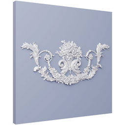 Ekena Millwork - ONL28X12X01EV - Endurathane Everlee Onlay, 28 1/2"W x 12"H x 1 1/8"P, Factory Primed